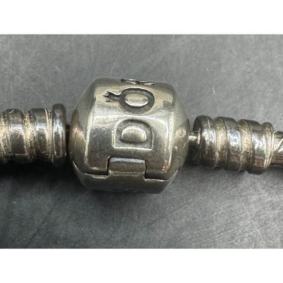 Pandora .925 Sterling Silver Bracelet With 14 Charms & Original Pandora Box - Picture 3 of 9